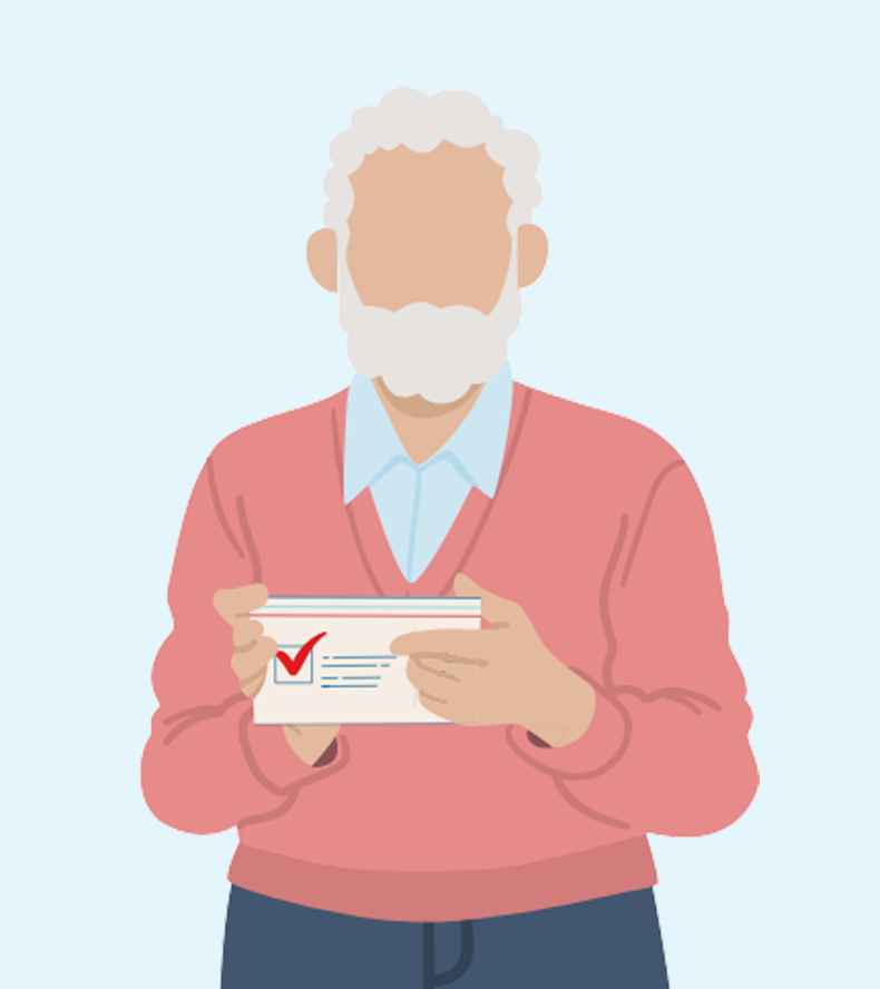 Older Voters Illustration